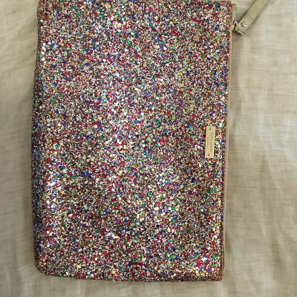 Kate Spade glitter clutch, perfect for NYE.